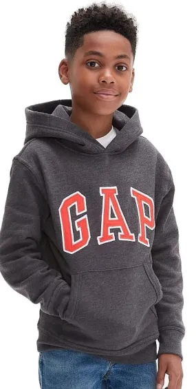 sweatshirt GAP V-New Campus Logo Hood - Charcoal Grey - boy´s