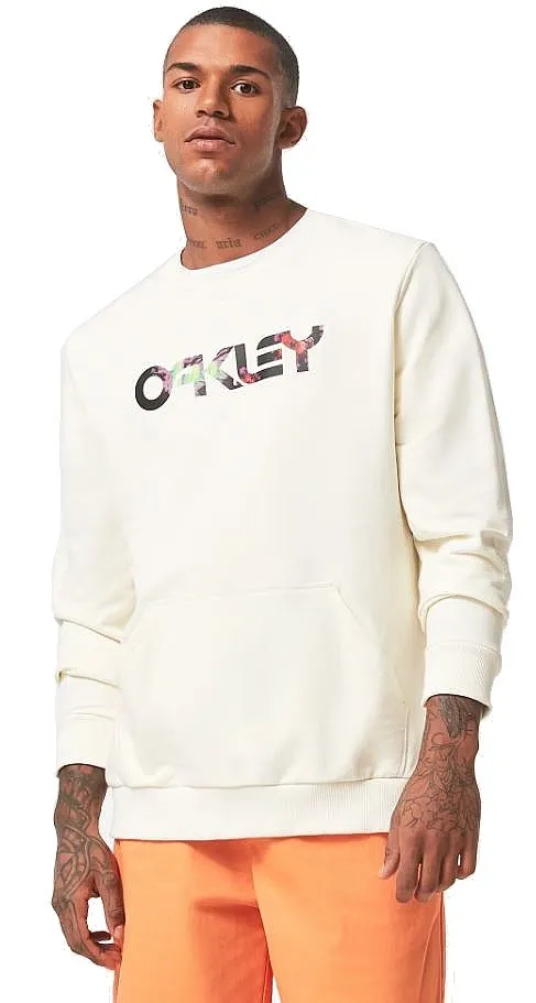 sweatshirt Oakley Floral Splash B1B Crew - Arctic White - men´s