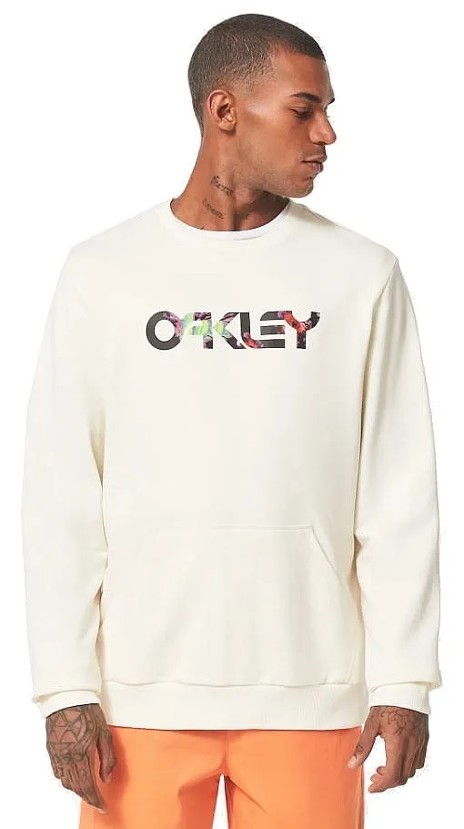 sweatshirt Oakley Floral Splash B1B Crew - Arctic White - men´s