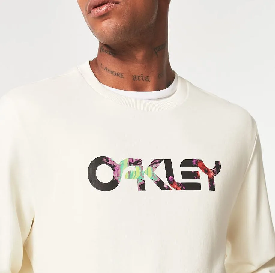 sweatshirt Oakley Floral Splash B1B Crew - Arctic White - men´s