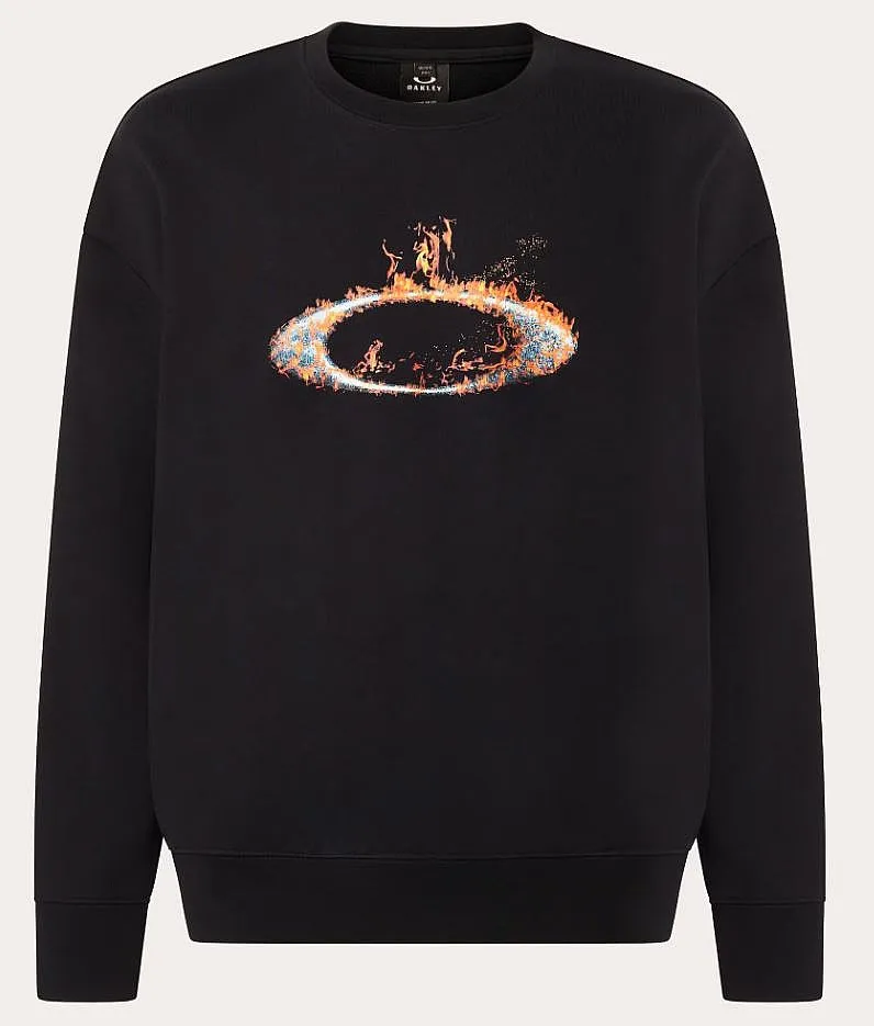 sweatshirt Oakley MTL Solar Rail Crew - Blackout - men´s