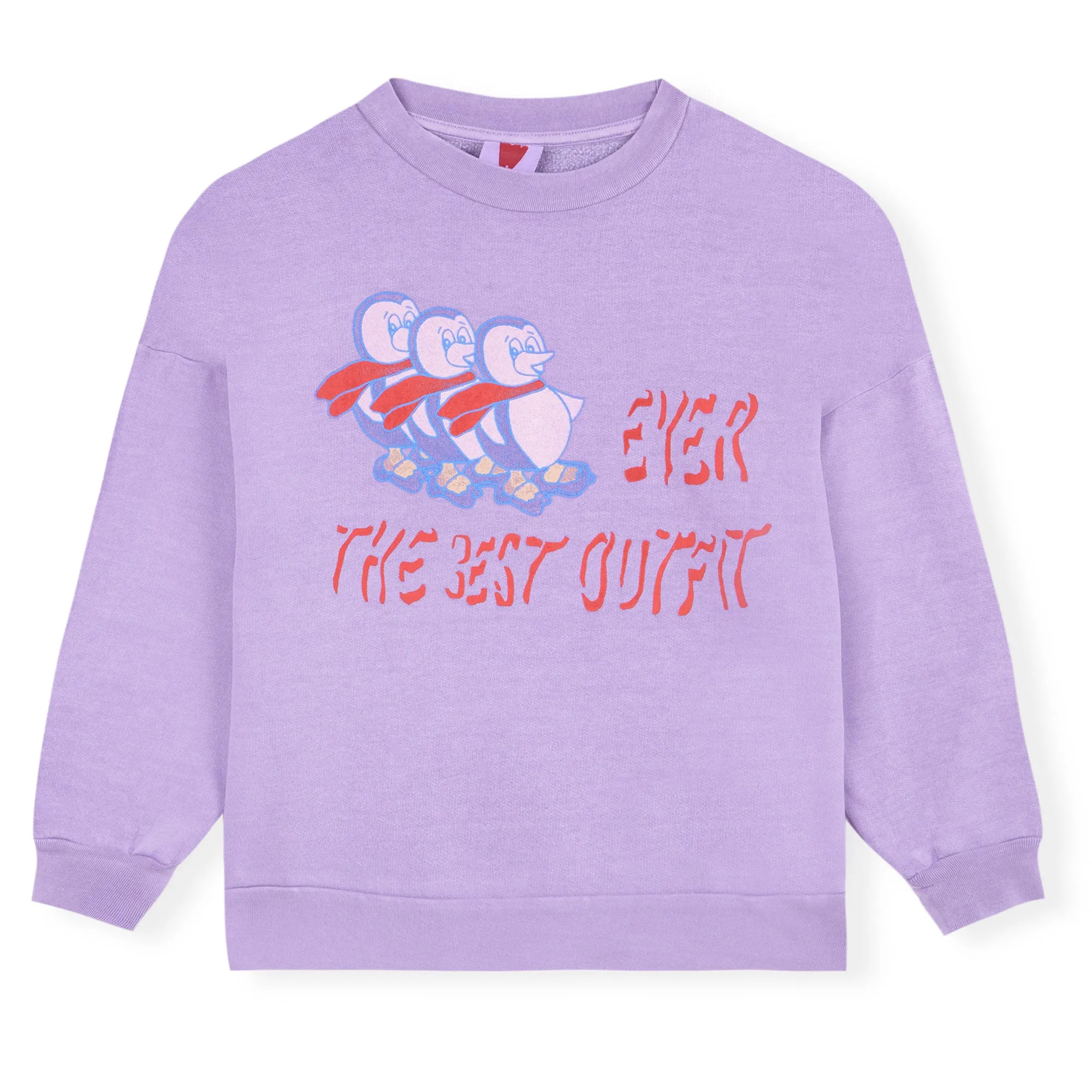 Sweatshirt with Penguin Print