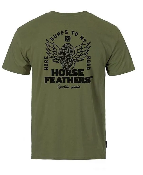 T-Shirt Horsefeathers Wheel - Loden Green - men´s