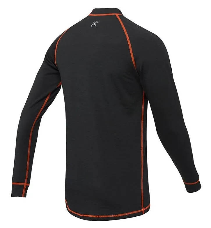 T-Shirt Klimatex Asger Thermoplus+ LS - Black/Orange - men´s