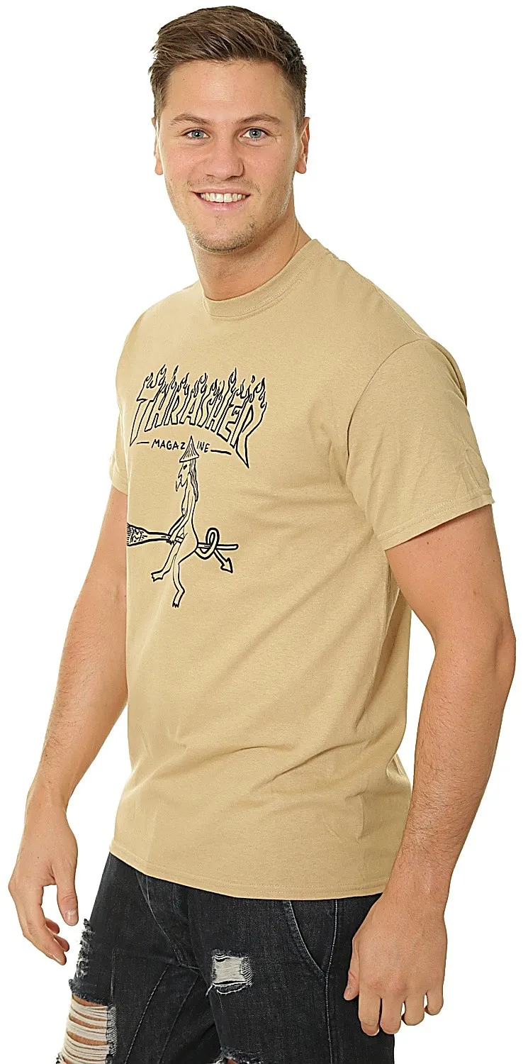 T-Shirt Thrasher Witch - Tan - men´s