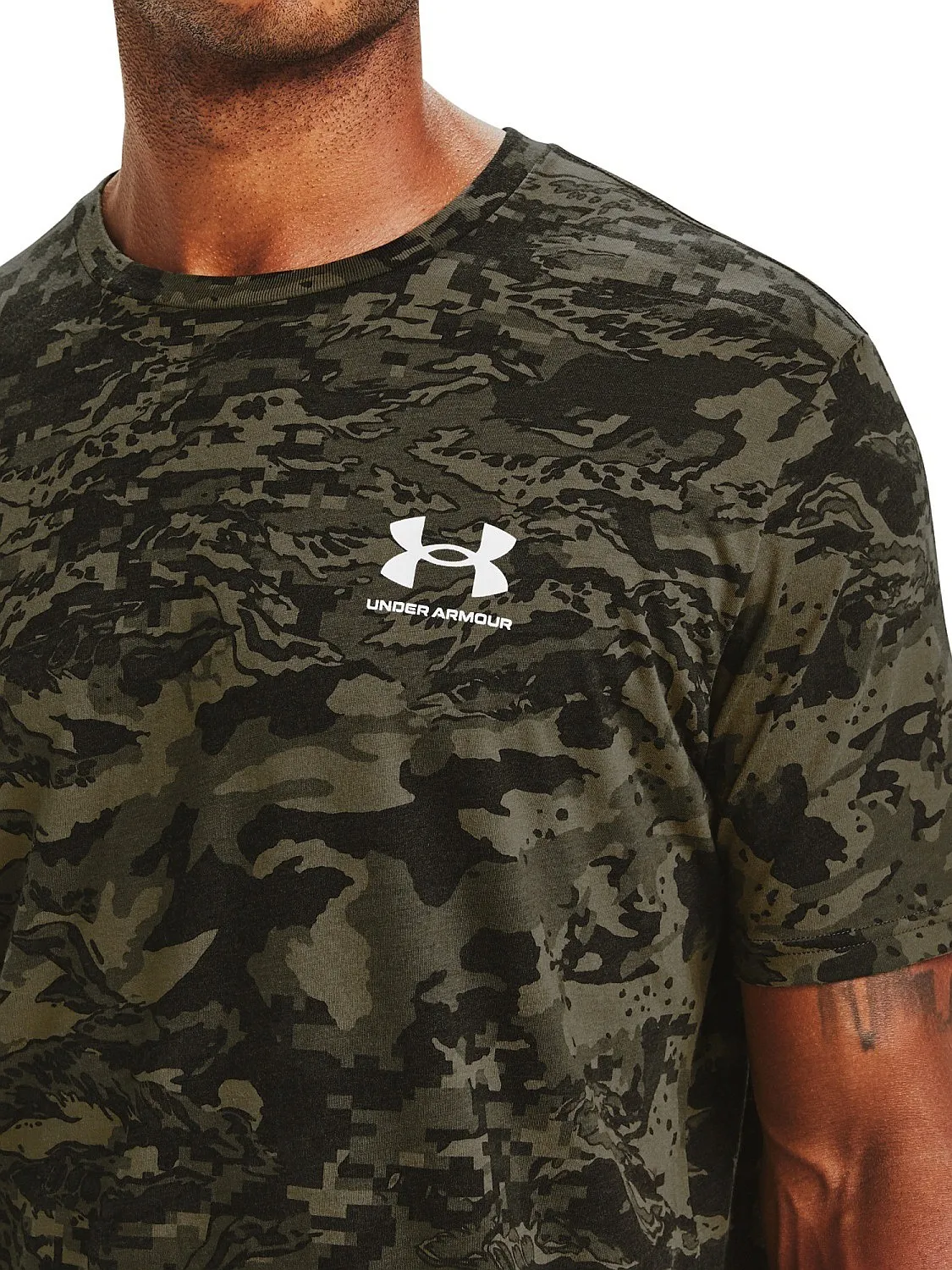 T-Shirt Under Armour ABC Camo - 001/Black/White - men´s