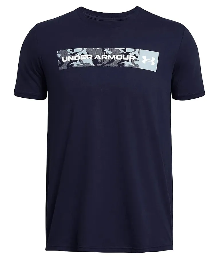 T-Shirt Under Armour Camo Chest Stripe - Midnight Navy/White - men´s