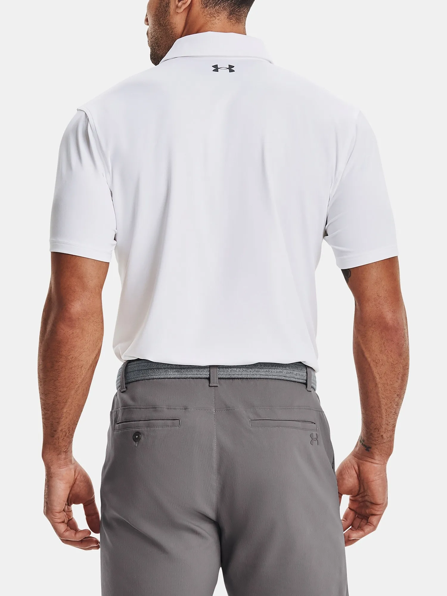 T-Shirt Under Armour T2G Polo - White - men´s