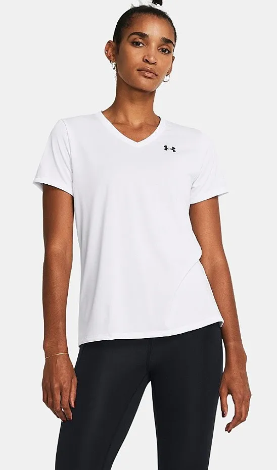 T-Shirt Under Armour Tech SSV Solid - White/Black - women´s