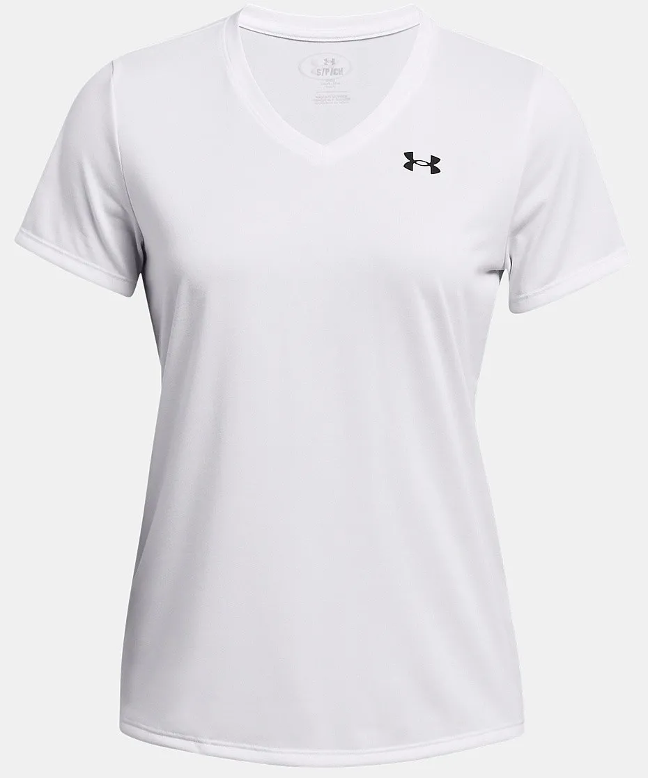 T-Shirt Under Armour Tech SSV Solid - White/Black - women´s