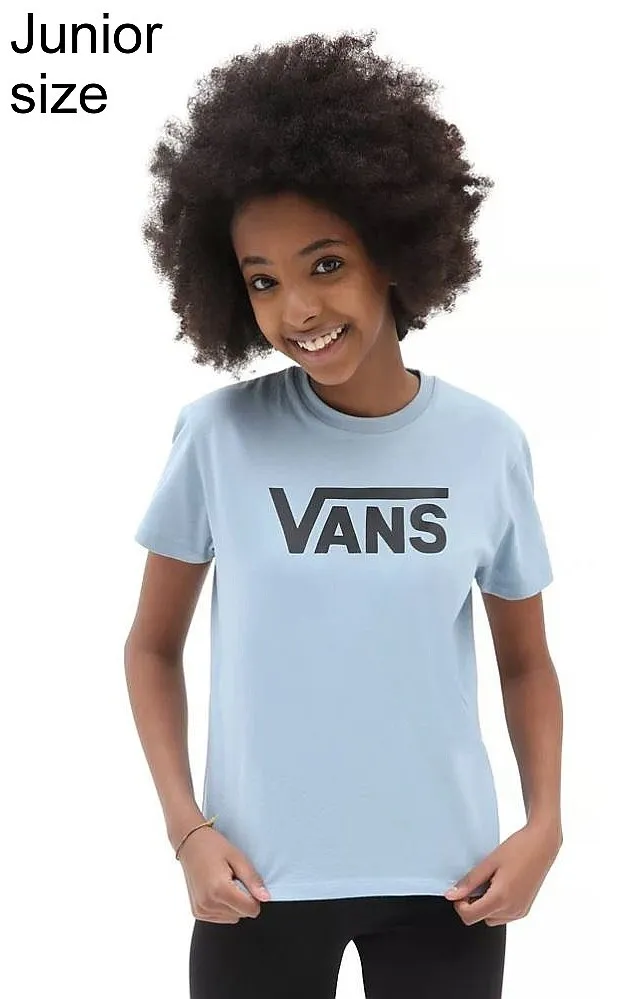 T-Shirt Vans Flying V Crew - Flying V Ashley Blue - girl´s