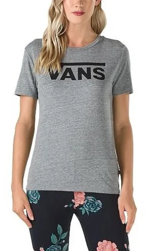 T-Shirt Vans Flying V Crew - Gray Heather - women´s