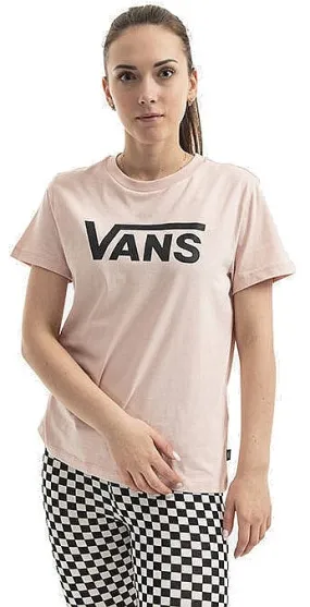 T-Shirt Vans Flying V Crew - Peach Whip - women´s