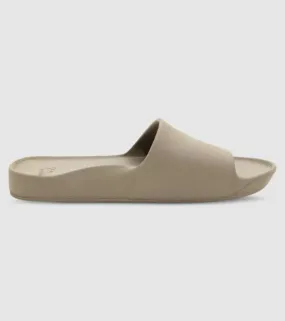 taupe archies arch support unisex slides