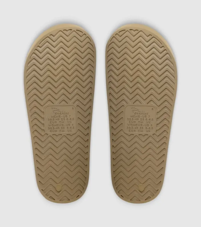 taupe archies arch support unisex slides