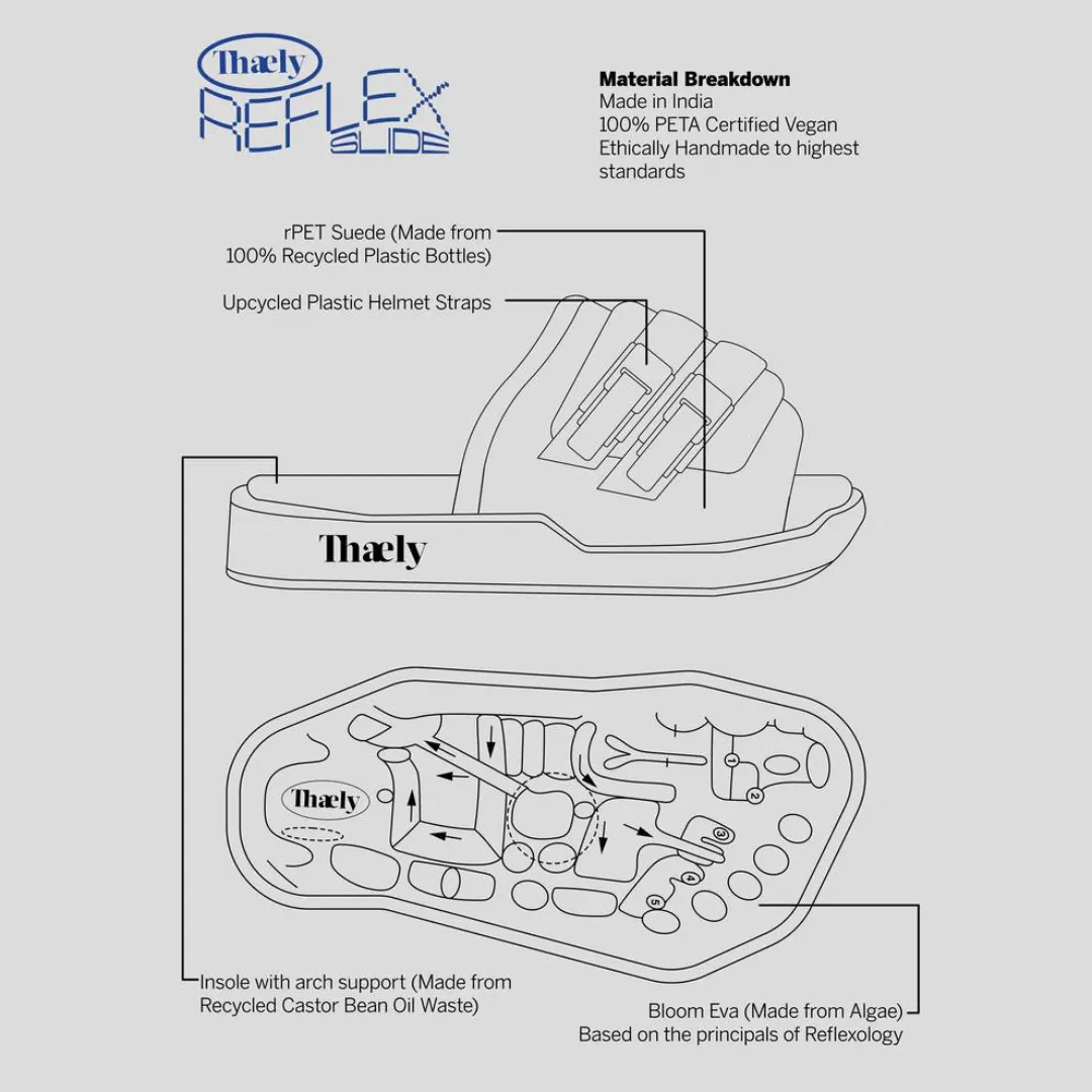 Thaely Rock Dove Reflex Slide | Sustainable Slides