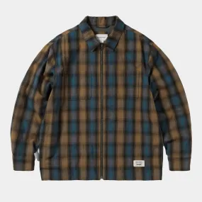 thisisneverthat GORETEX WINDSTOPPER Shaggy Check Shirt - Blue