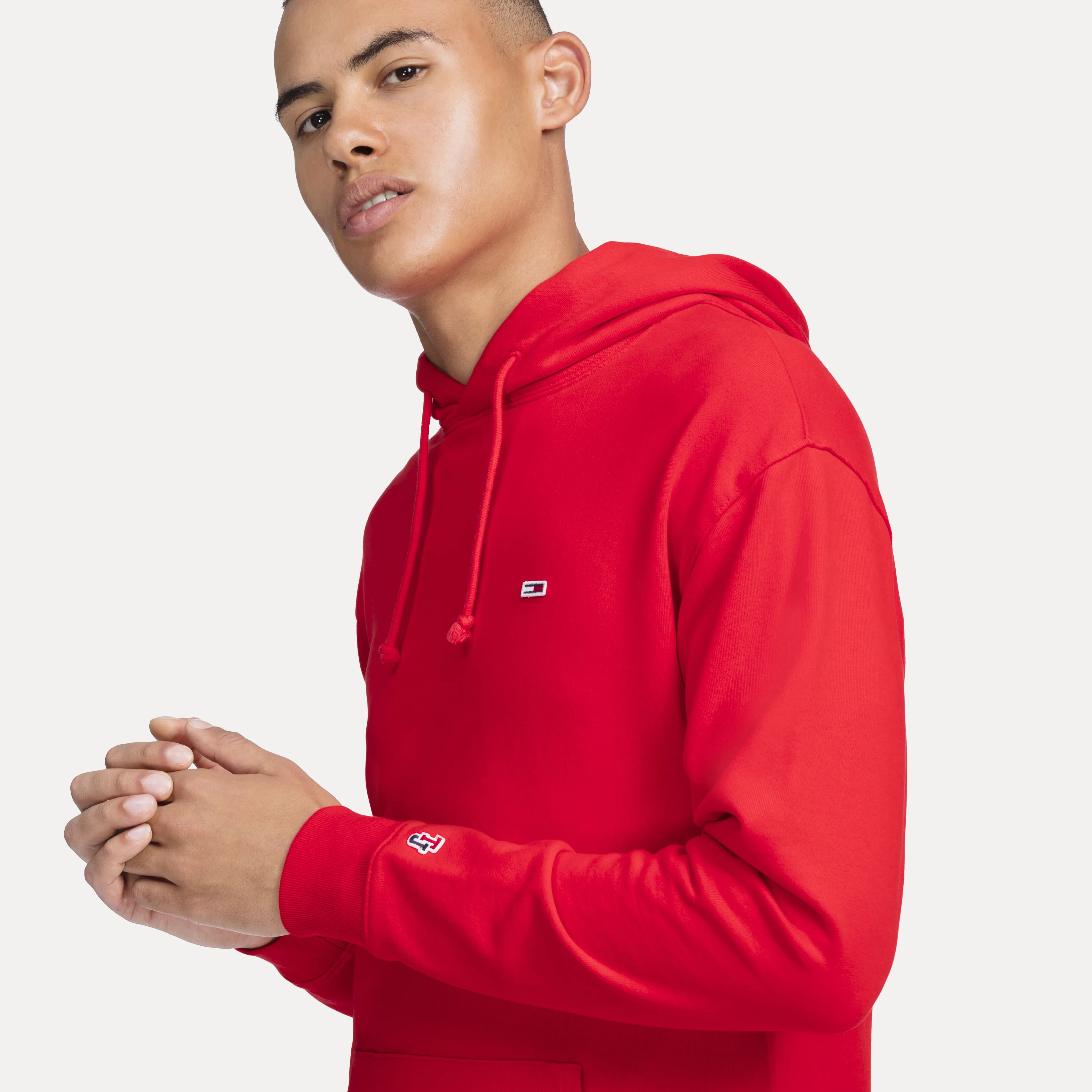 Tommy Hilfiger Organic Cotton Hoodie with Drawstring - Jumpers