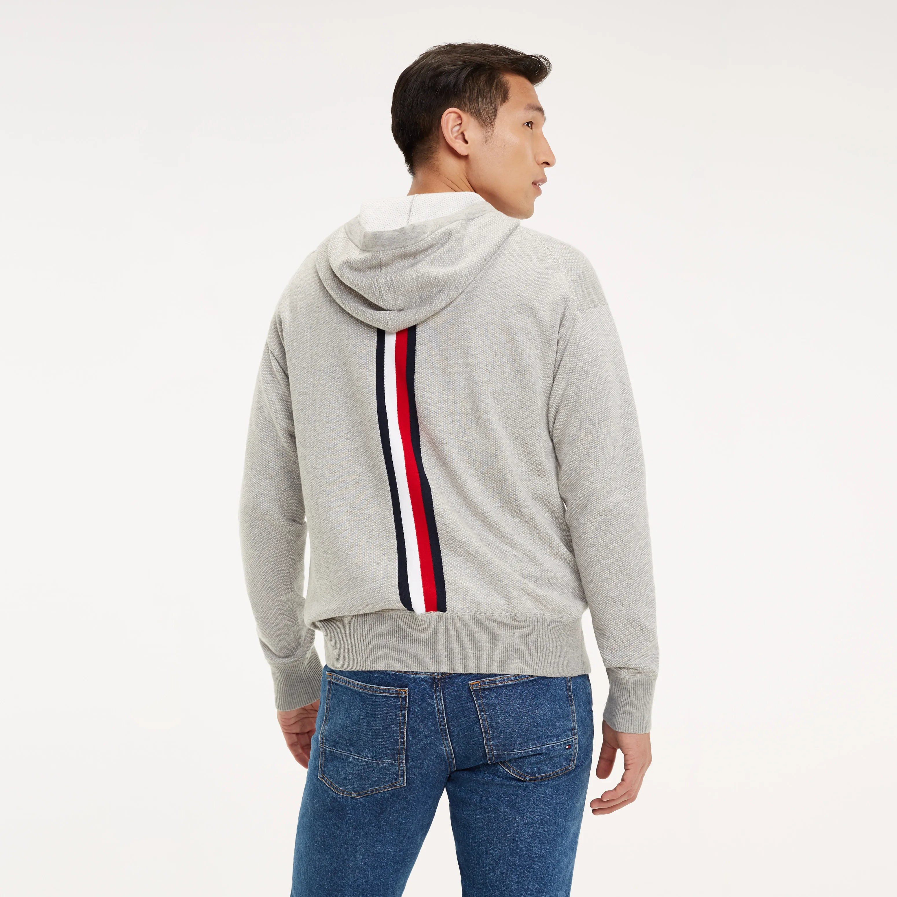 Tommy Hilfiger Signature Tape Back Hoodie Jumpers