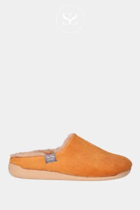 TONI PONS MOSUL-BD TAN FAUX FUR SLIDER SLIPPERS