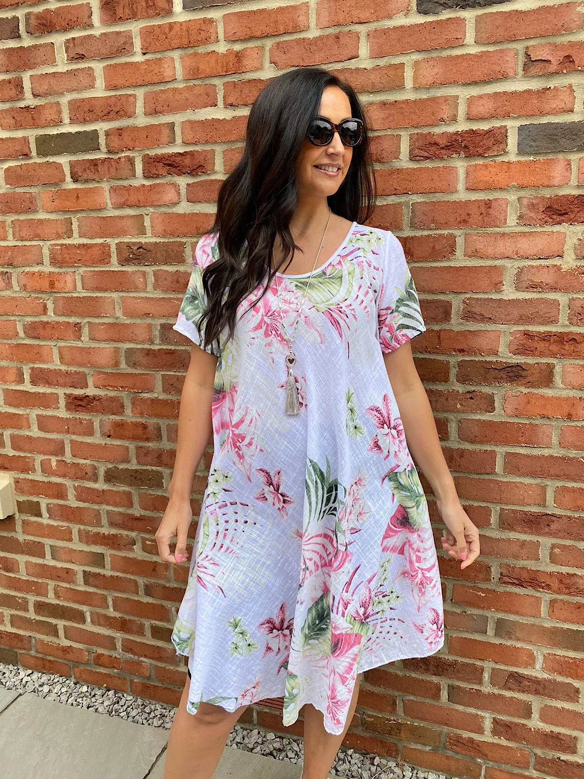 Tropical A-Line Dress Bonnie - Shop Now