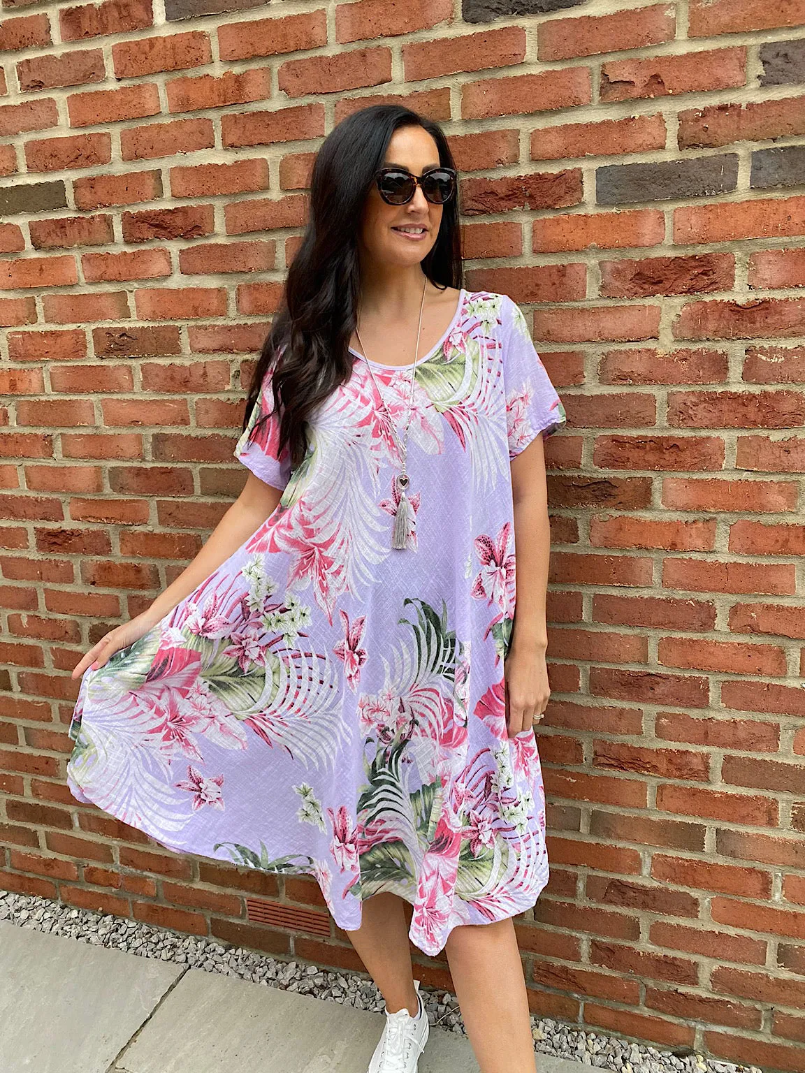 Tropical A-Line Dress Bonnie - Shop Now