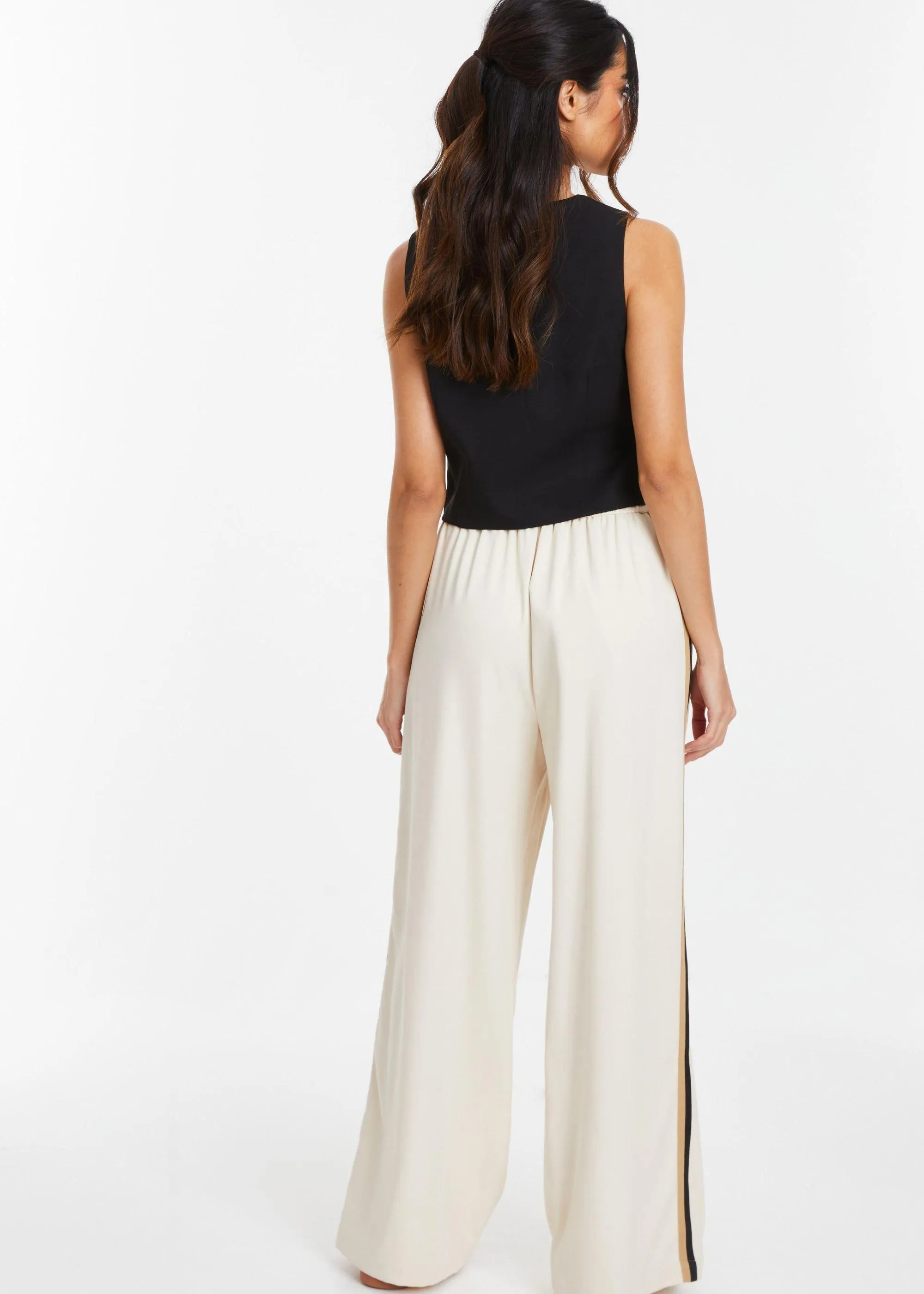 Contrast Trim Trousers