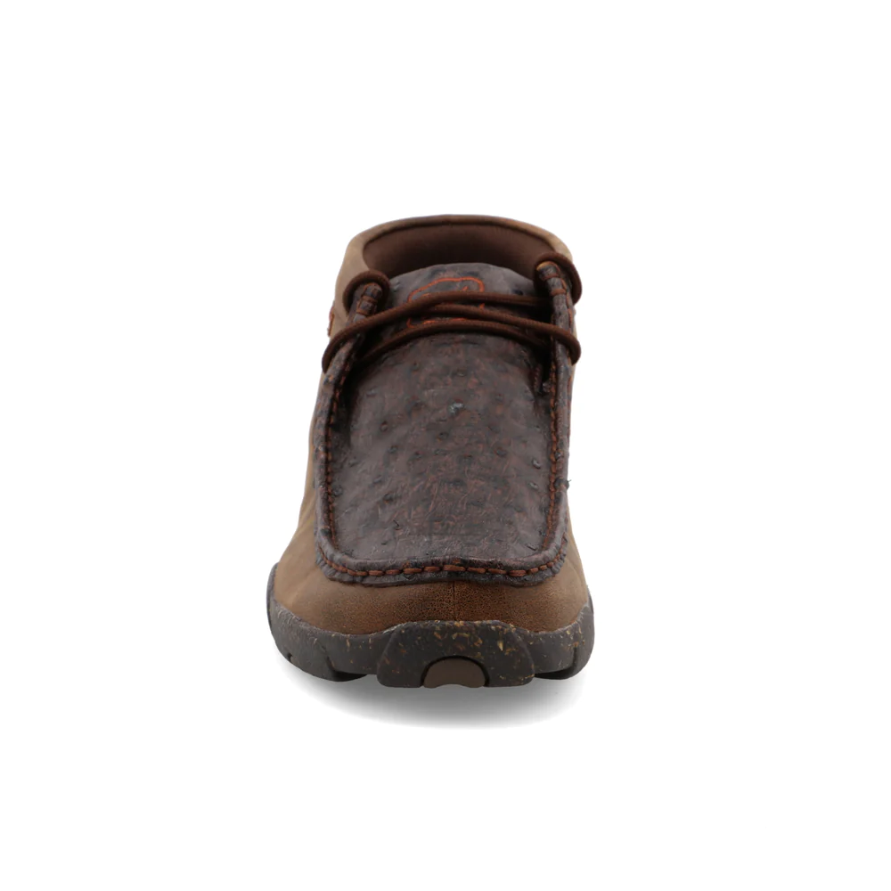 Twisted X: Men’s Brown Ostrich Chukkas