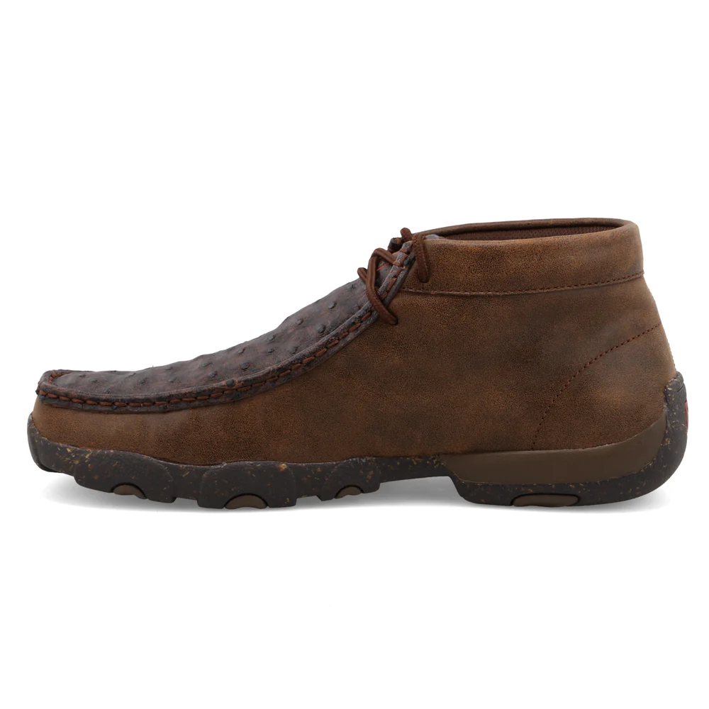 Twisted X: Men’s Brown Ostrich Chukkas