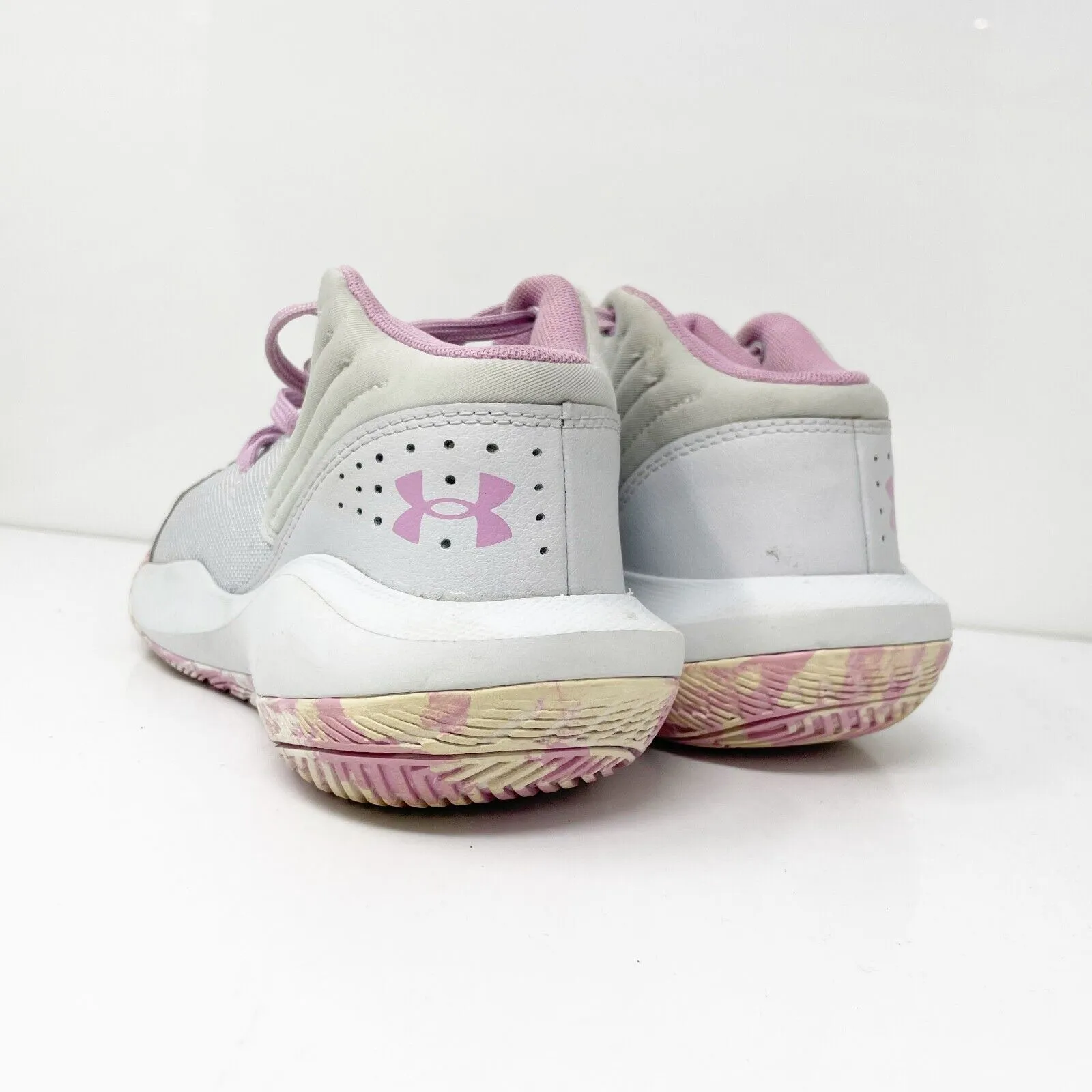 Under Armour Girls Jet 21 3024794-104 Gray Basketball Shoes Sneakers Size 5Y