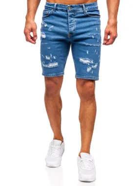 Dark Blue Bolf 0792 Men's Denim Shorts