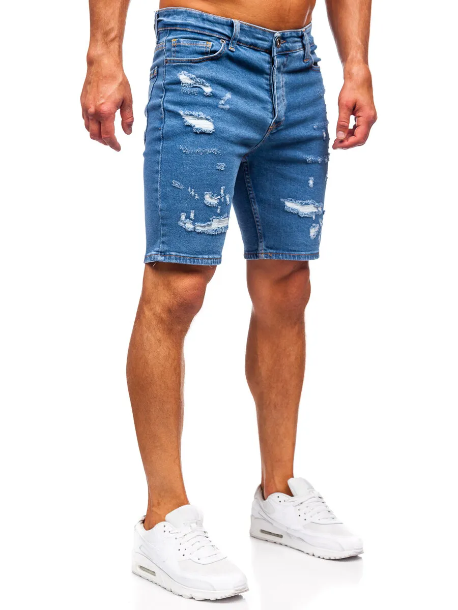 Dark Blue Bolf 0792 Men's Denim Shorts