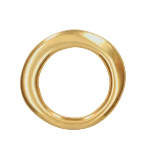 Gold Flat Bangle by Vanessa Baroni