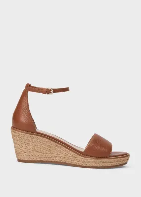 Leather Wedge Espadrilles by Vespa