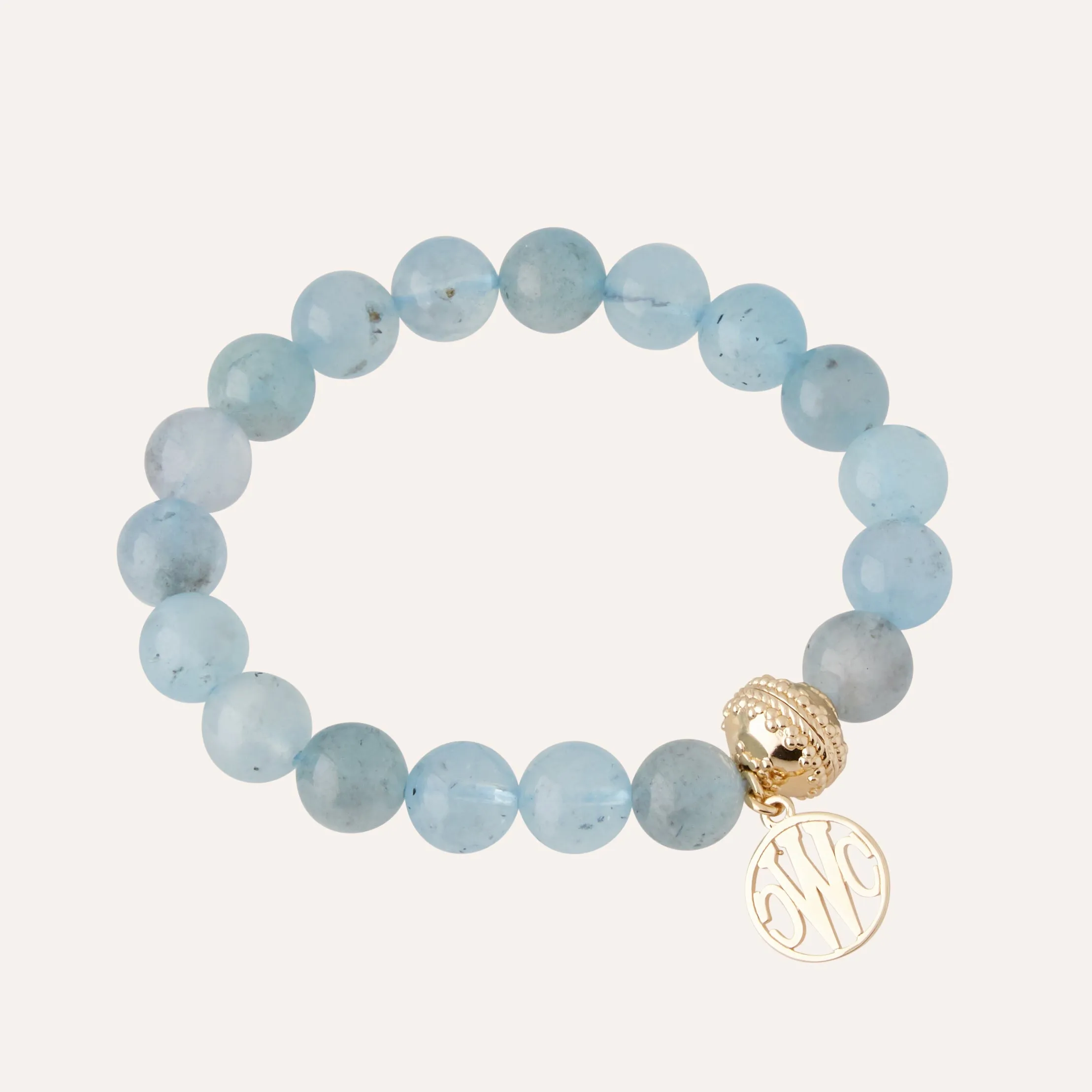 Victoire Aqua 10mm Stretch Bracelet