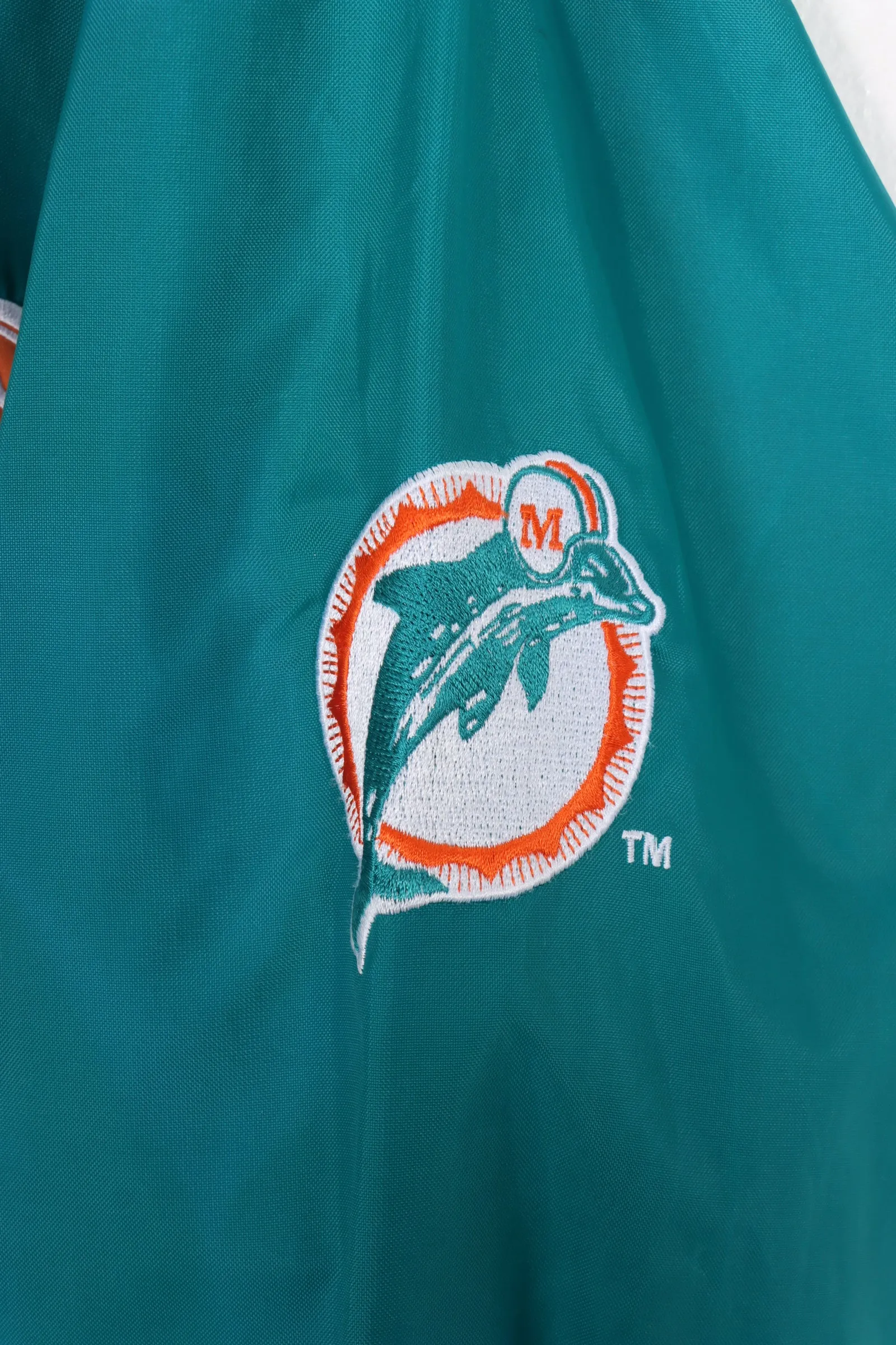 Vintage Miami Dolphins Teal V-Neck Pullover XL - STARTER