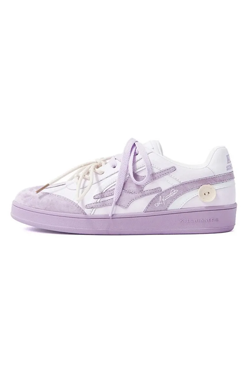 Violet Unisex Retro Low Top Trainers