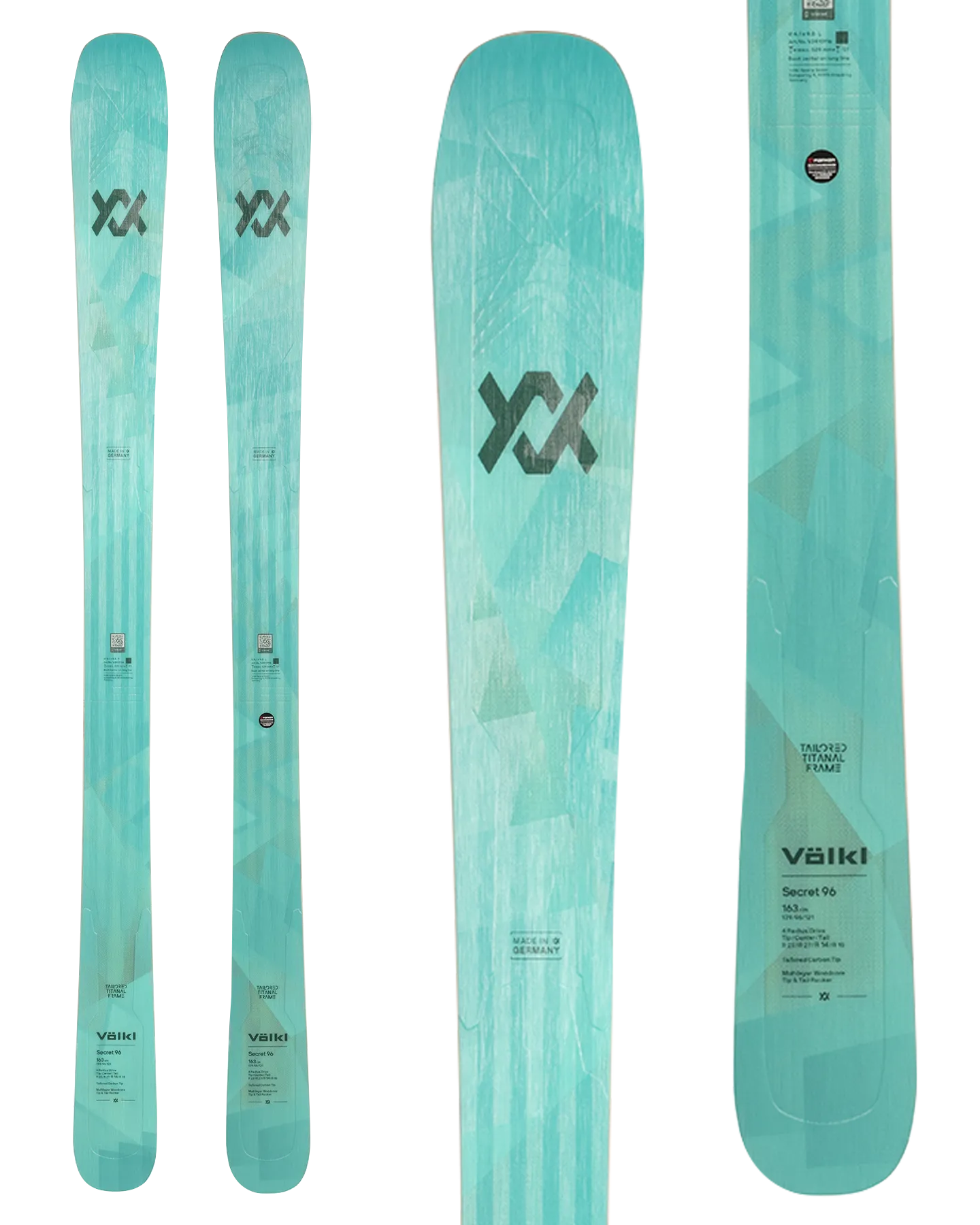 Volkl Secret 96 Flat Snow Skis - 2025 | Shop Skis at Trojan Wake Ski Snow & Snow Skiers Warehouse