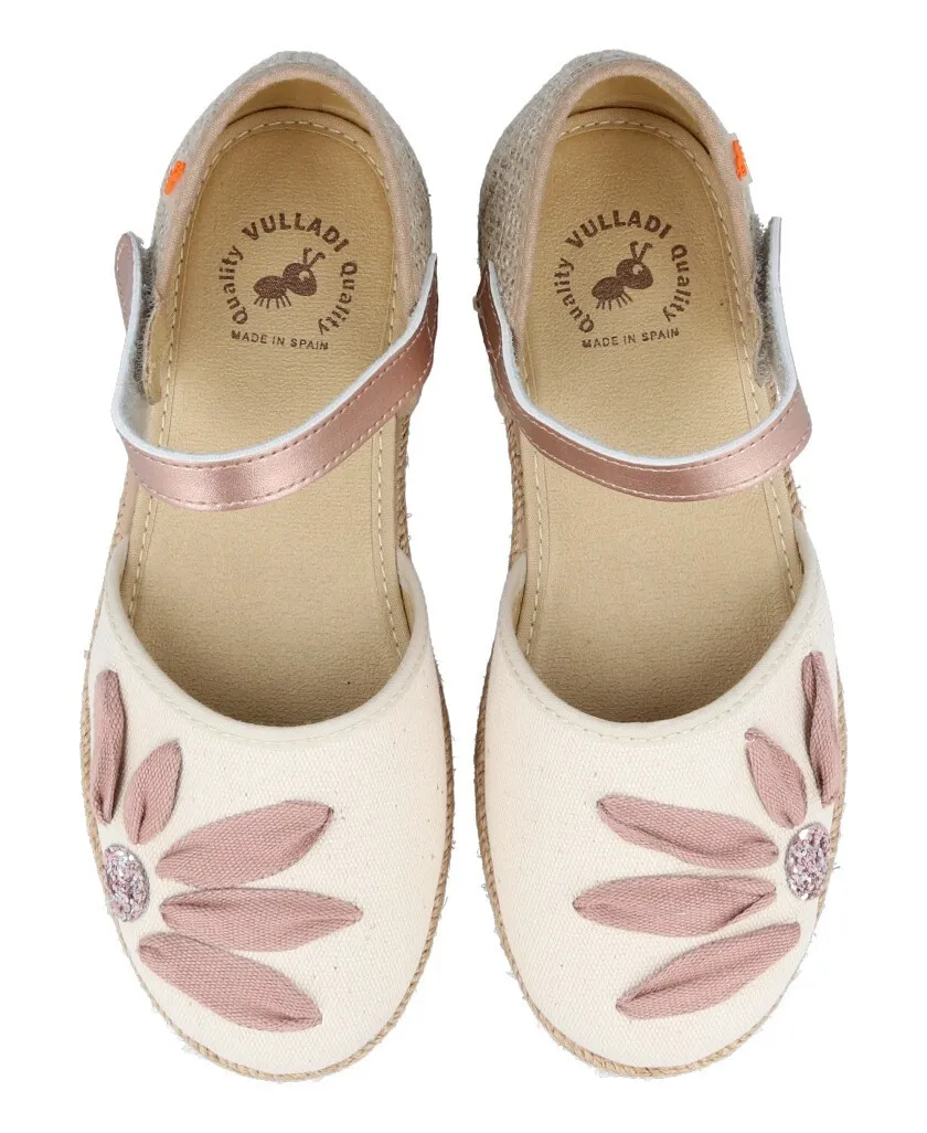 Vulladi 2370-686 Flower espadrilles for girls