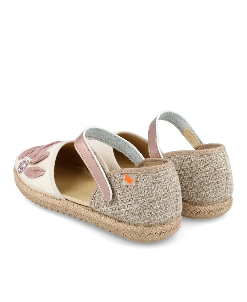 Vulladi 2370-686 Flower espadrilles for girls