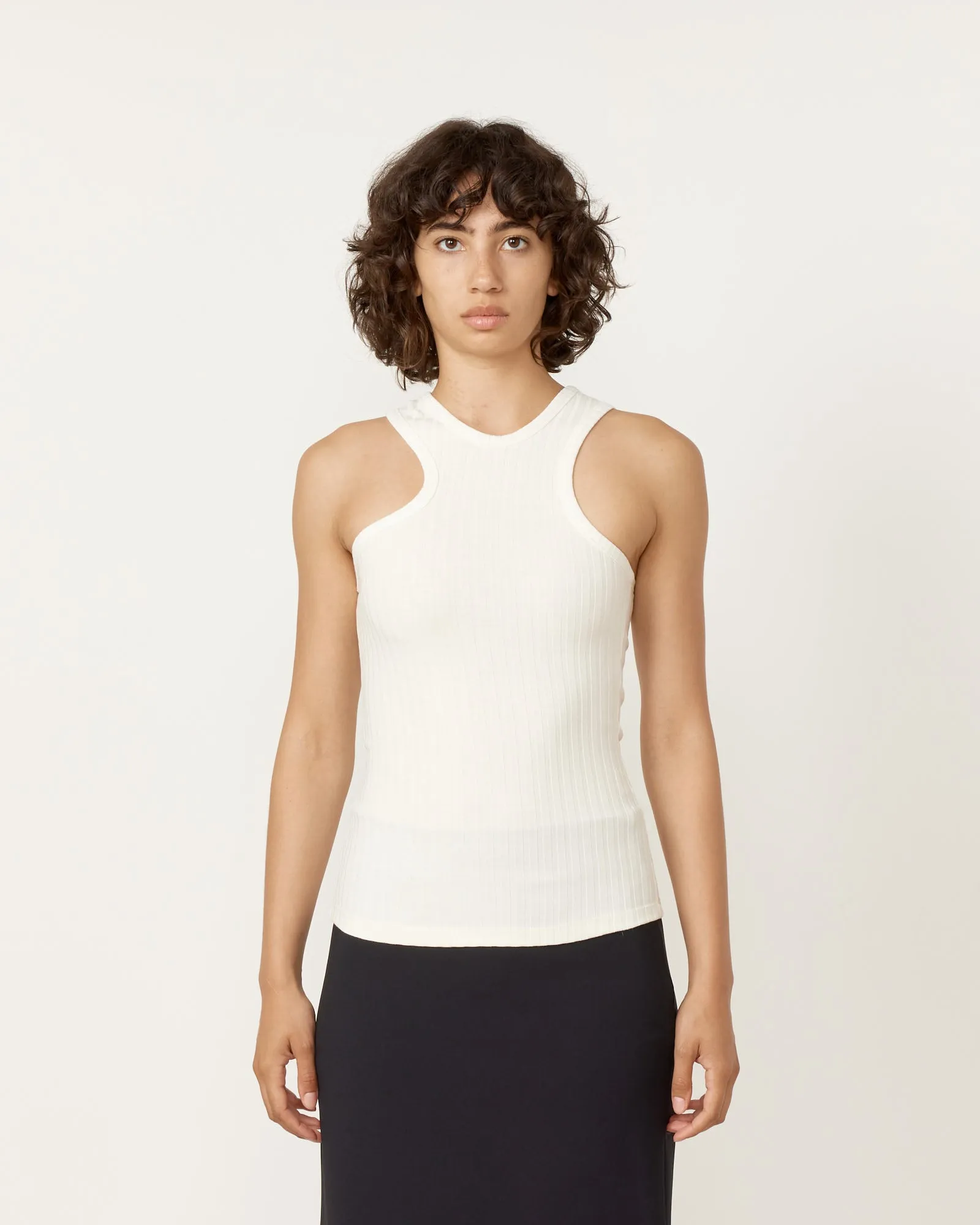 Ivory Wide Rib Tank Top