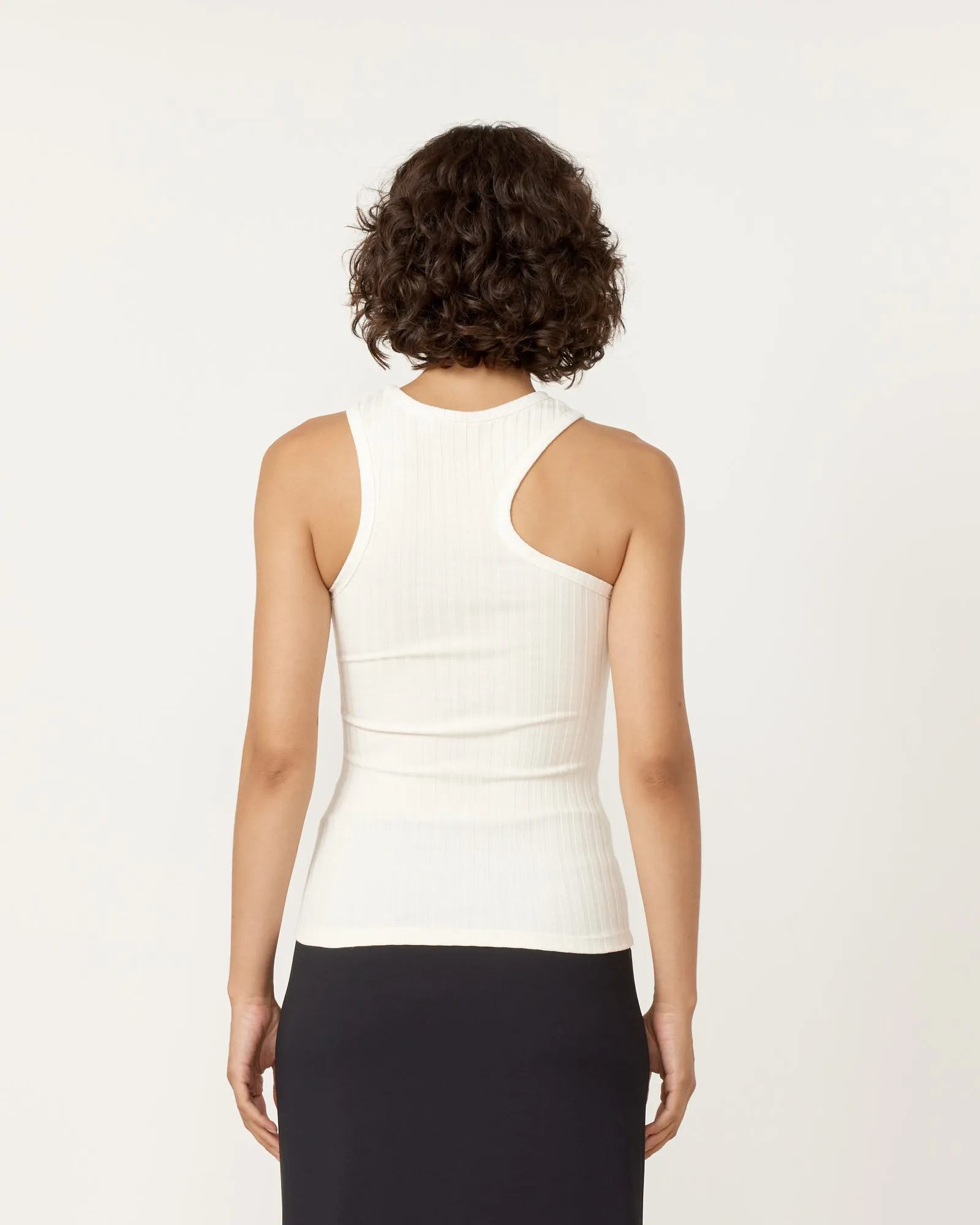 Ivory Wide Rib Tank Top