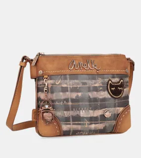 Wild double compartment shoulder bag