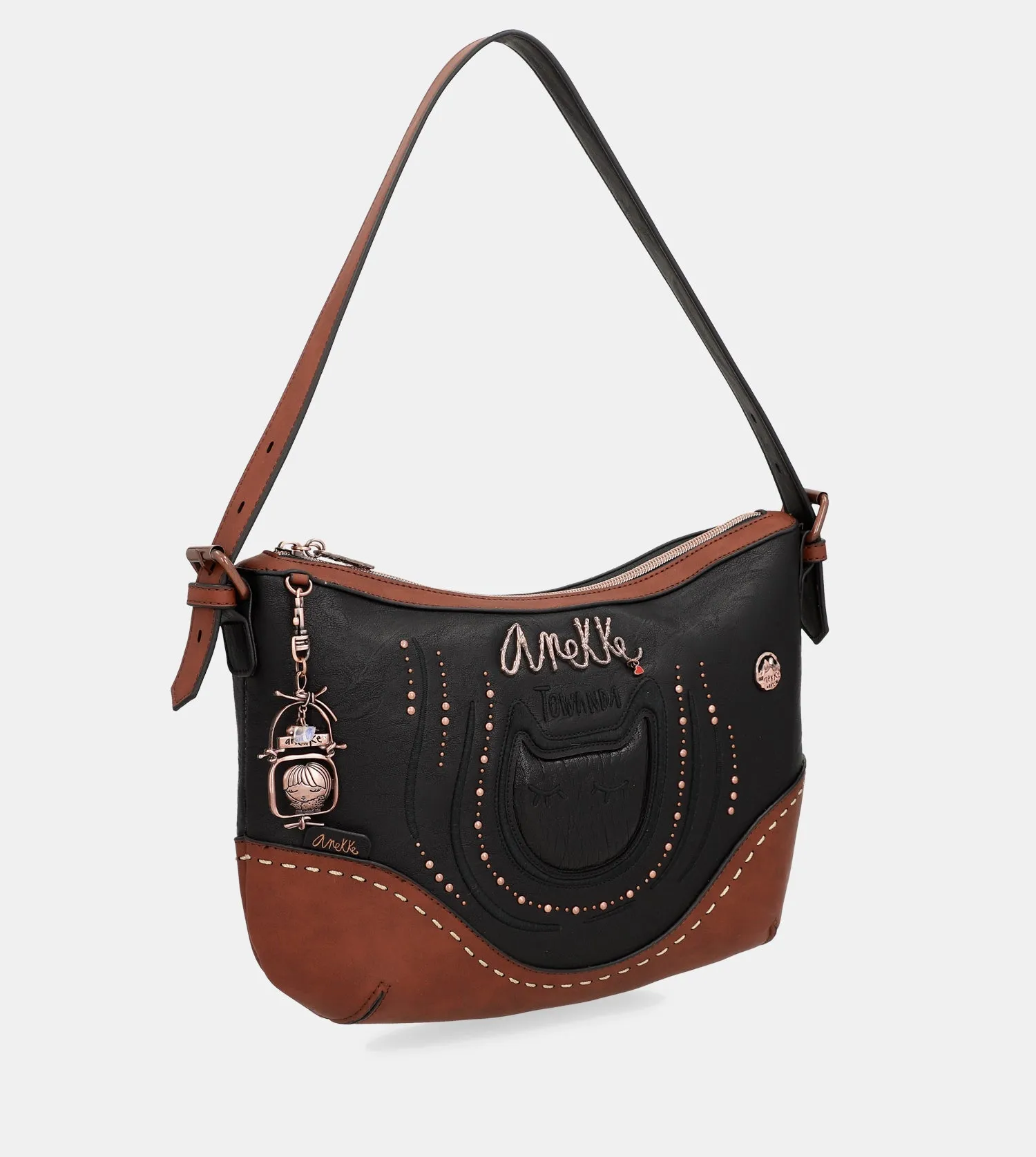 Wild oval shoulder bag