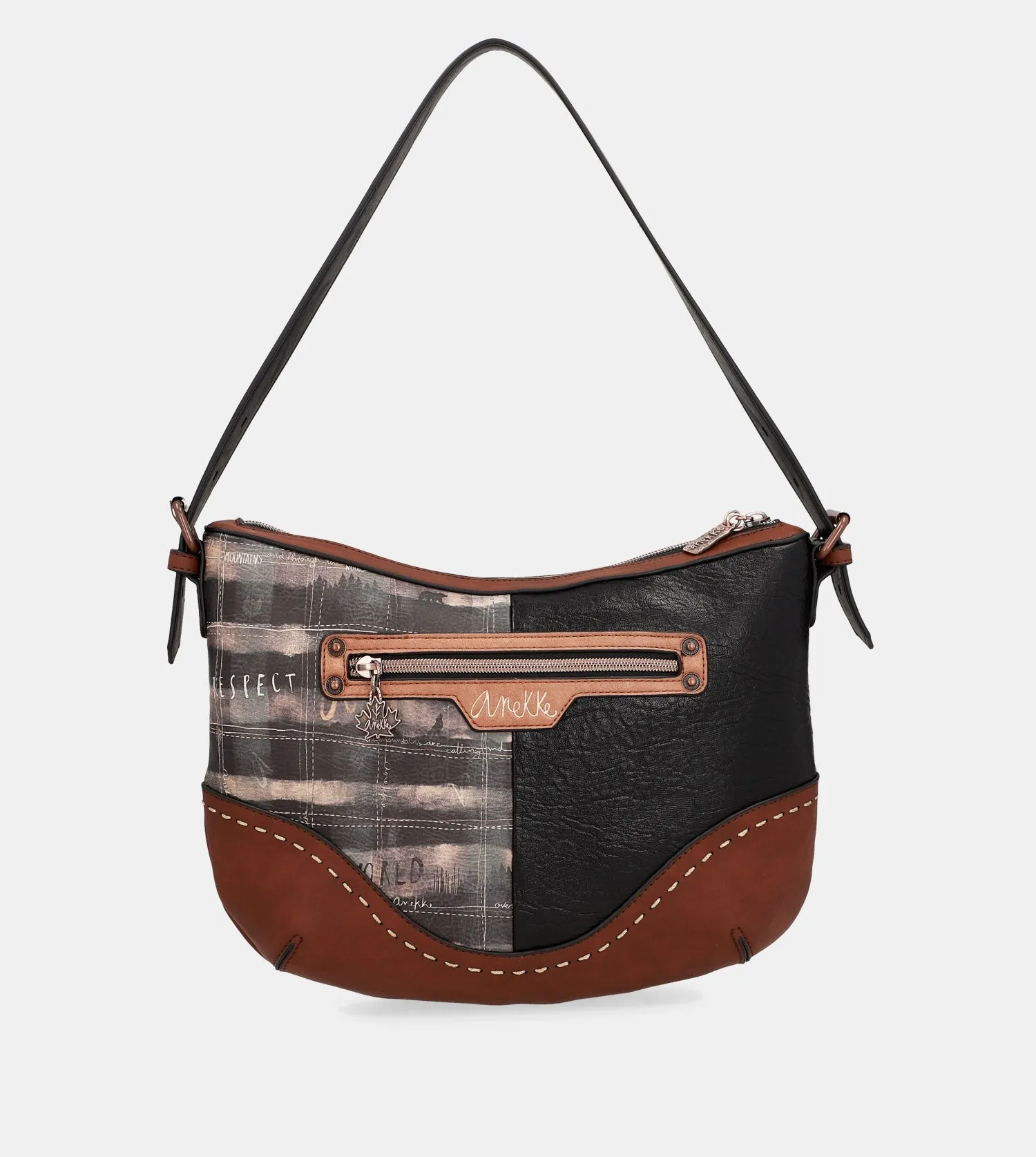 Wild oval shoulder bag