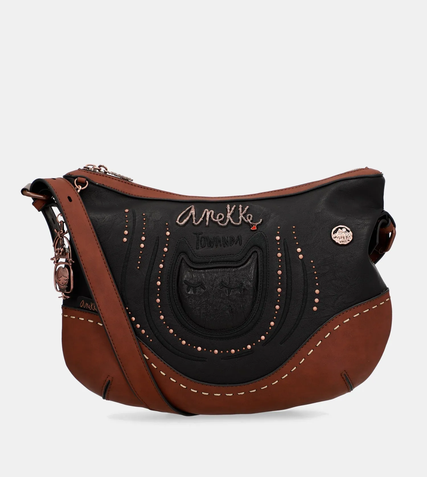 Wild oval shoulder bag