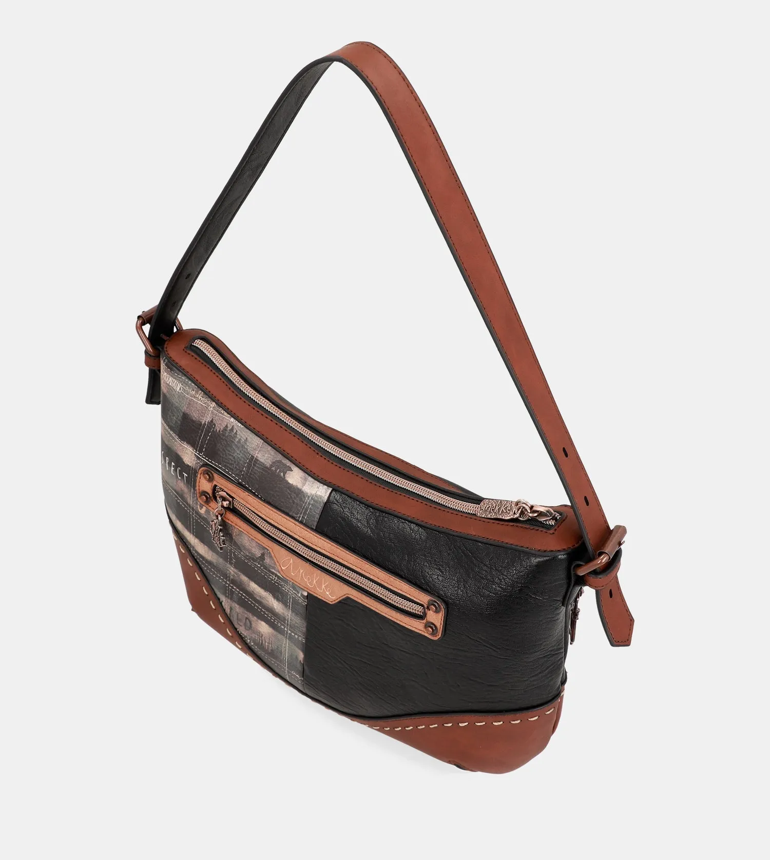 Wild oval shoulder bag