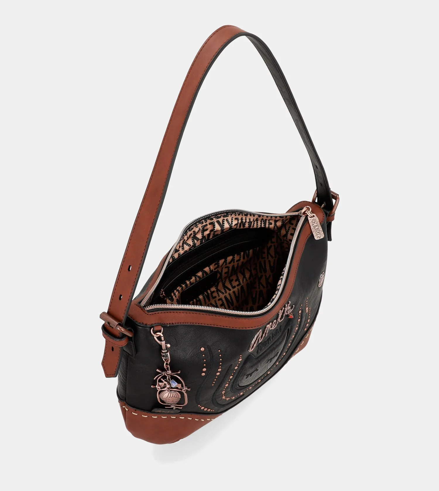 Wild oval shoulder bag