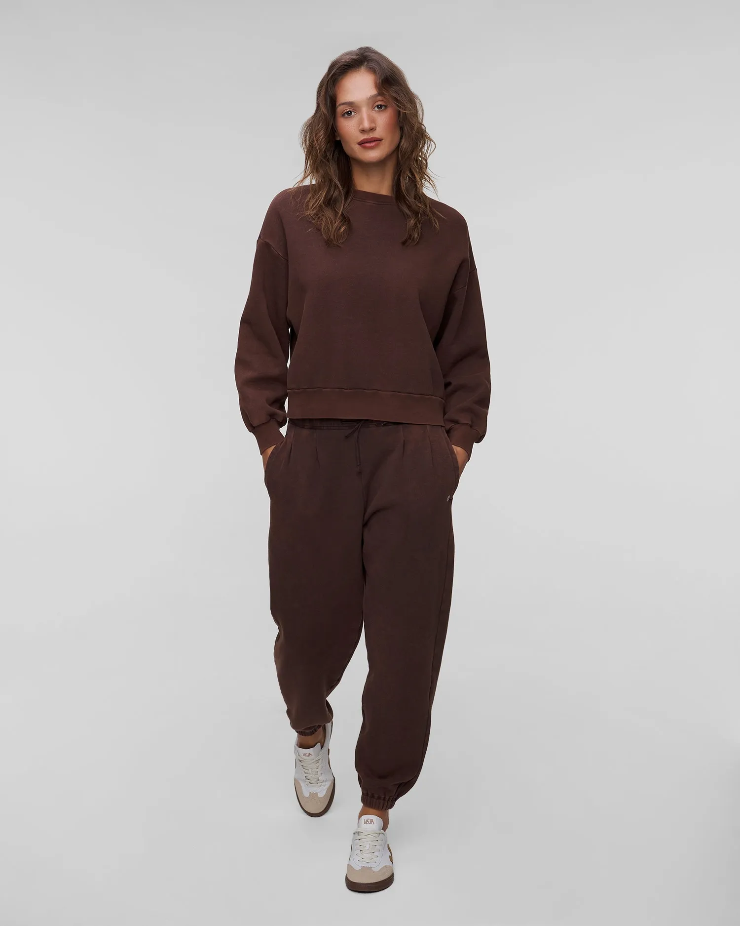 Women's brown sweatshirt Deha C12131-26123