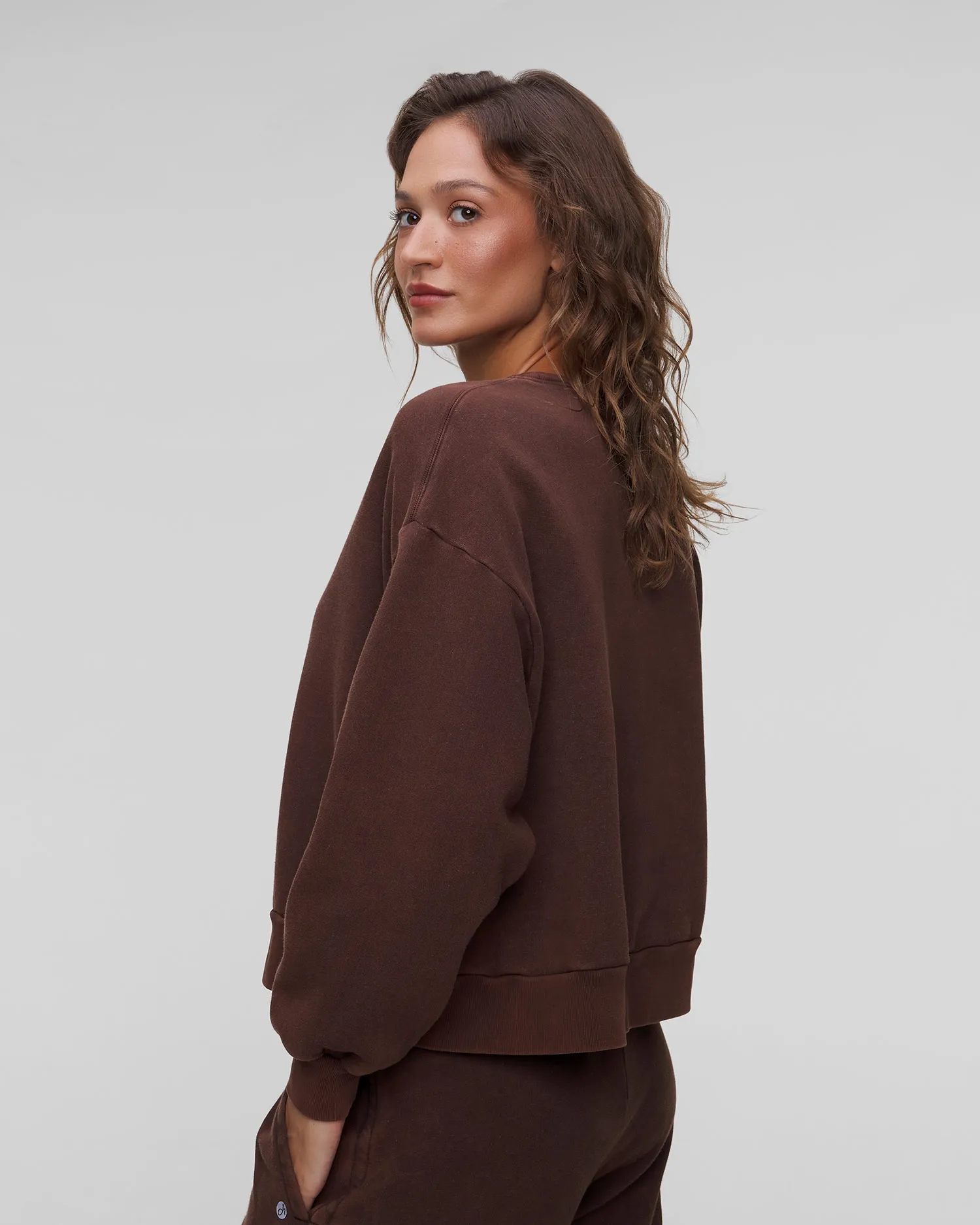 Women's brown sweatshirt Deha C12131-26123